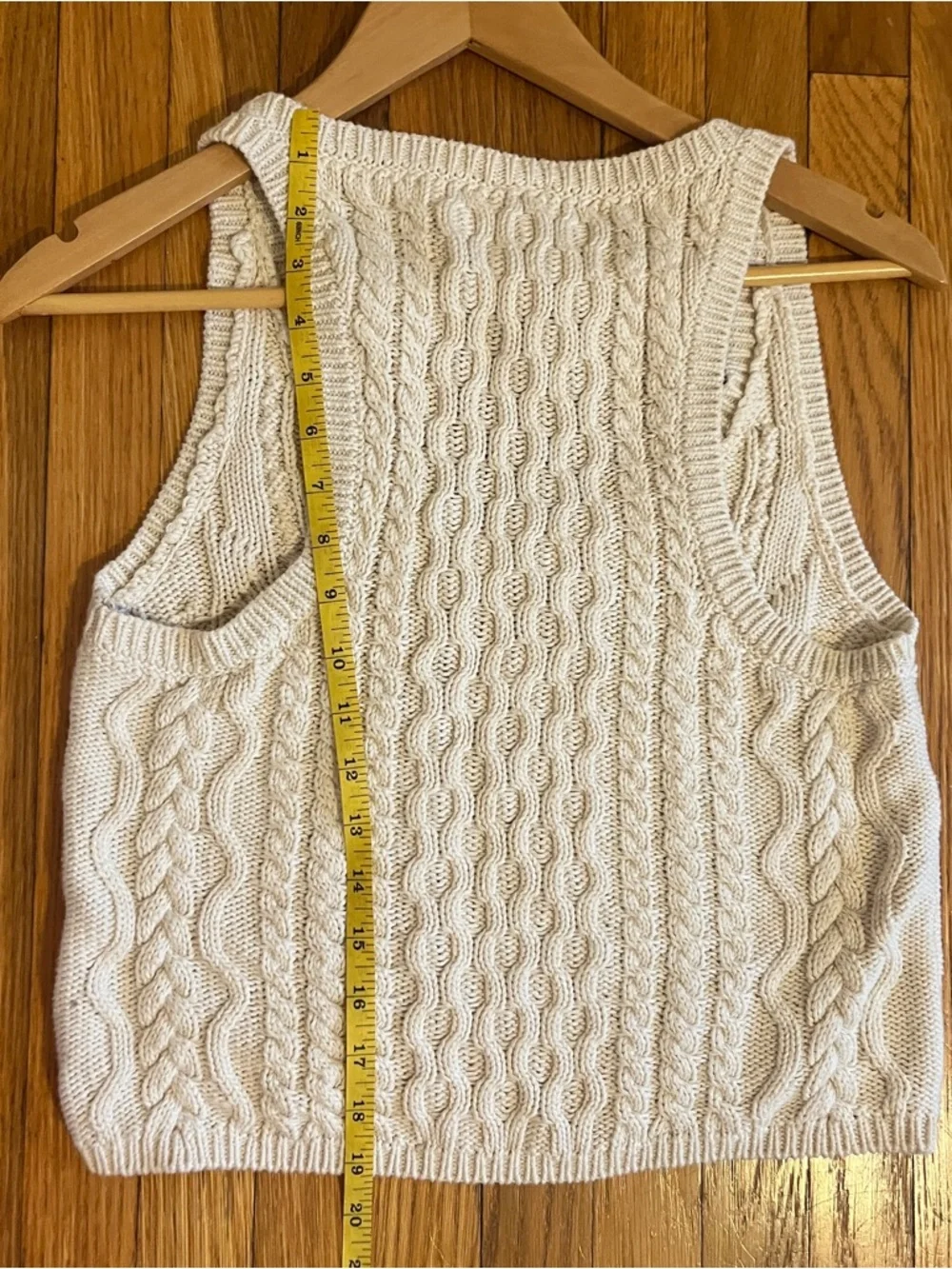 Free People EUC High Tide Cable Tank Top Size Small - Picture 5 of 6